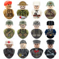 DIY WW2 Infantry Military Soldiers Medical Corp War Army Mini Gun s Model Building Block Brick Children Kids Children Toys. 
