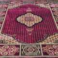 Anti-Slip 6x9 Feet Carpet for Living Room and Bedroom, Geometric Velvet Design, Vibrantly Colored, Lightweight and Comfortable. 