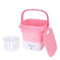 Folding Washing Machine For Clothes With Dryer Bucket Washing For Socks Underwear Mini Washing Machine With Drying Centrifuge. 