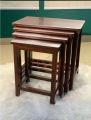 Wooden Table set ( Chinyoti Solid Sheesham Wood Nesting Tables Set of 4). 