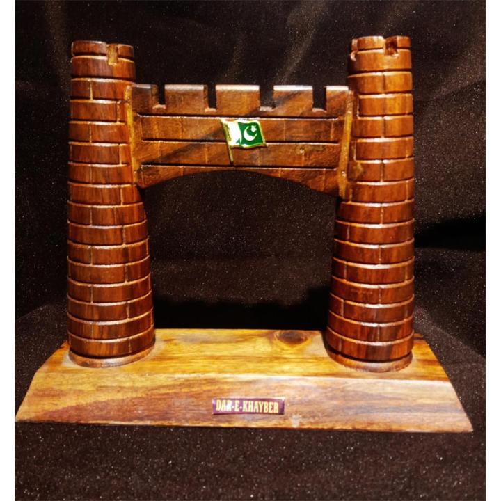 Handmade Wooden Darra-e-khyber -Length 9 Inches  - Height  7Inches