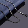 Silver Thin Snack Neck Chain for Men & Boys Chain Silver Necklace for Men. 