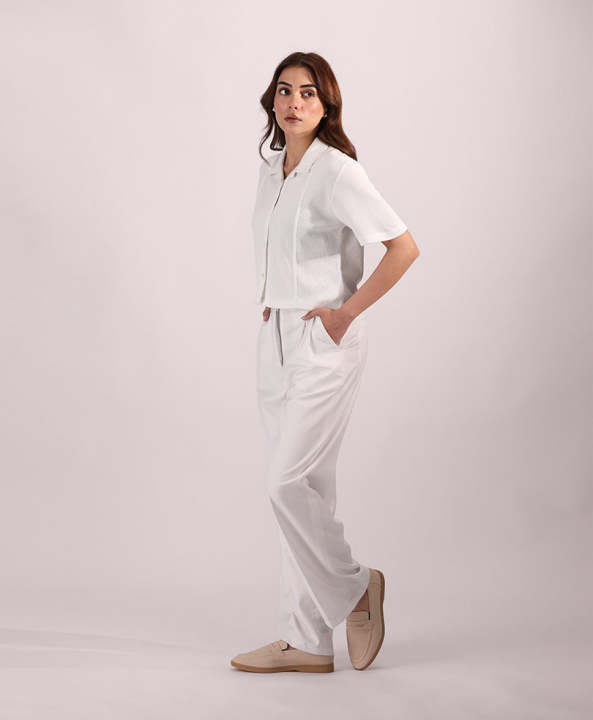 Fitted%20-%20Cream%20Paneled%20Cuban%20Shirts%20For%20Women%20-%20Image%203