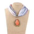 【Sooledead】Runmeifa New Pendant Scarf Necklace For Women Long Tassel / / Khaki Cotton Necklaces Necklaces Sw1852. 