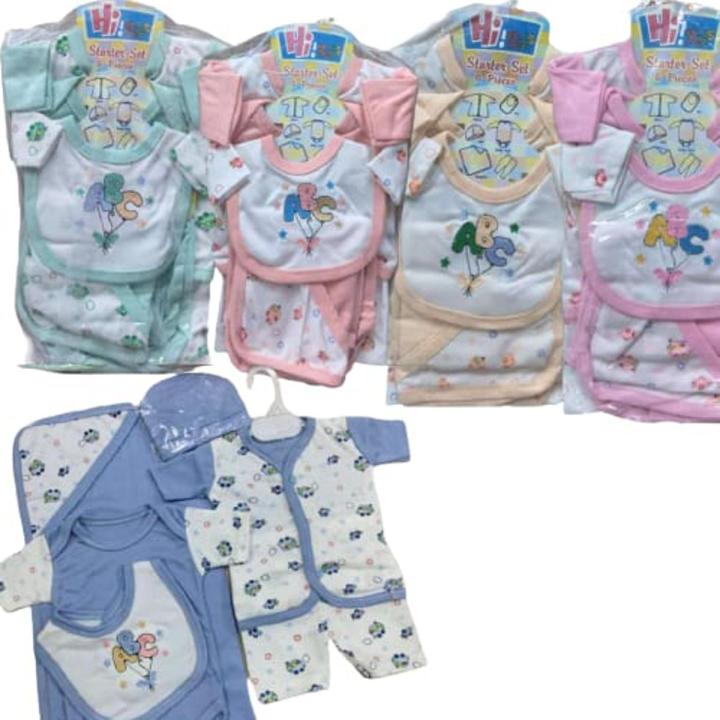 Pieces Starter Set, Gift Clothing Set For New Born, Toddlers, Infants,  Unisex In Size/ Newborn baby Starter Kit/ Baby Suite with Wrapper