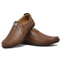Genuine Leather Shoes For Men - Real Cow Leather Brown Shoes For Men - Breathable Business Summer Slip formal shoes for men leather - Medicated Insole & Outdoor Wear shoes for men leather. 