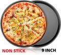 Ibrahim Mall 9 inch round shape Pizza Pan NonStick Carbon Steel Baking Pan, DIY Air Frayer Mould Accessories, Dishes Trays, Microwave Oven, Kitchen tools and Accessories, Pizza Maker Plate, Molding Pot. 
