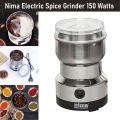 Grinder Machine Nima & Raf Electric Grinder 4 Blades Stainless Steel Mini Electric Grinder & Blender 100% Original Premium Quality Spice & Coffee Beans Blender Grinder Machine For Kitchen - RAF & Nima Grinders. 