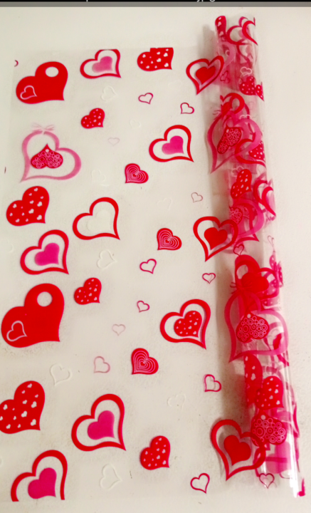 Transparent cellophane wrap sheet pack of 6