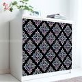 Flower Silver Foil Wall Stickers - Waterproof & Removable Decor 12x12cm - Gift Art. 