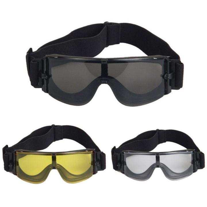 Military Goggles Tactical Glasses With 3 Colors Lens Airsoft X800 Sunglasses Eye Protecting Motor Cycling Riding Eyewear New
