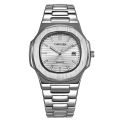 Curdden Business Men Calendar Analog Stainless Steel Band Quartz Wrist Watch. 
