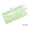 Plastic Office Supplies Measuring Tool Oval Multi Shaped Circles Drawing Ruler Curve Ruler Geometric Ruler Template Ruler. 