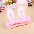 【Happier】 Proly New Women Bow Headband Big Ears Wrap Soft Coral Fleece Makeup Washing Face Turban Letter Hairband Hair Accessories. 