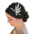 Vintage 1920s Great Gatsby Headband Flapper Girl Fancy Party Costume Hair Accessories Stone Pearl Bridal Headpiece. 