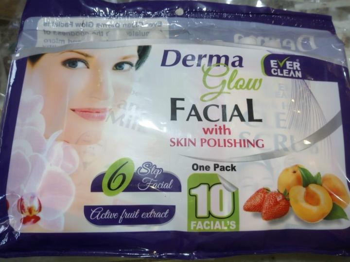 Derma Glow Facial -Pack of 6- skin polish kit
