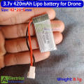 3.7V 420mAh, 650mAh, 800mAh, 850mAh Drone Battery – High-Performance LiPo Rechargeable Battery for RC Drones, Quadcopters & DIY Projects by Electrica. 