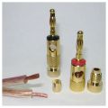 6 Pcs Accessories: 4 Pcs aurum Plated Banana Plugs 4Mm LL68-4BP1 & 2 Pcs Car Stereo Screw Cup Connectors Subwoofer Plugs 2-Way Speaker Box Terminal Binding Post. 