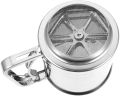 Flour Sifter, Stainless Steel Flour Sieve Flour Dredger with Single Handle Large Capacity Baking Sieve Cup Kitchen Craft for Icing Sugar Sifter Tapioca Flour Coconut Flour Cake Flour. 