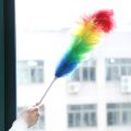 Household Rainbow Dust Duster Practical Plastic Feather Duster Telescopic Handle Sweeping Brush Cleaning Product Tool. 