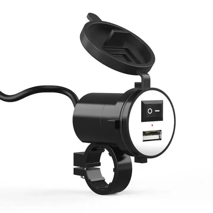 Motorcycle%20HJG%20Mobile%20Charger%20USB%202.1A%2012V%20Water%20Resistant%20Bike%20Charger%20Handle%20Mount%20-%20Image%203