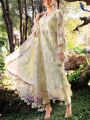 Butterfly Dress for Women Butterfly Lawn Suit Maria B Style Unstitched 3 Piece Pakistani Dress, Embroidered Printed Lawn Front, Printed Back Sleeves, Chiffon Dupatta, Dyed Cambric Trouser, Viral Trendy Summer Party Wear Latest 2026. 