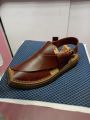 Brown "Kaptaan" Chapal, Original Charsadda Chapal (Kheri). 