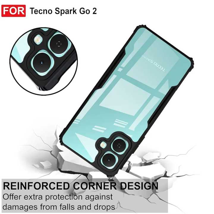 Tecno%20Spark%20Go2%20IPAKY%20Shockproof%20Transparent%20Back%20Cover%20Slim%20Fit%20Clear%20Case%20with%20Black%20Bumper%20Camera%20Protection%20Anti-Scratch%20Lightweight%20Protective%20Mobile%20Case%20Shock%20Absorbing%20Mobile%20Back%20Cover%20For%20Tecno%20Spark%20Go%202%20-%20Image%203