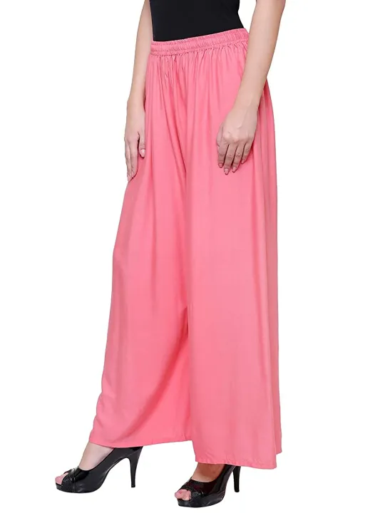 100%25%20Pure%20&%20Soft%20Viscos%20Rayon%20Palazzo%20Trousers%20for%20Women%20Relaxed%20Bottom%20Adult%20Pajama%20Pants%20Viscose%20Palazzo%20Pants%20Regular%20Fit%20Flared%20Palazoo%20Pants%20Daily%20Use%20Stylish%20Plain%20Plazoo%20Trendz%20Cotton%20Viscose%20Loose%20Fit%20Flared%20Wide%20Leg%20Palazzo%20Plazo%20-%20(Free%20Size)%20-%20Image%203