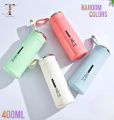 Premium NICE 400ml Glass Water Bottle - Insulated for Ultimate Freshness - Perfect for School, Gym, and Office Use - Durable Glass/Plastic Hybrid Construction - Leakproof Design - Stay Hydrated in Style. 