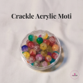 DIY Crack Moti Bracelet Making Kit | Trending Double Shade Crack Moti 40pcs with 1m Elastic | DIY Jewellery Making Kit for Girls Kids Boys | Low Price Art Craft DIY Bracelet Kit Accessories. 