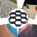 DIY Patio Walk Maker Stepping Stone Concrete Paver Mold Reusable Path Maker Mold Garden Paving Stone Molds 30*30cm. 