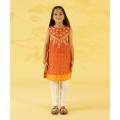 Sapphire Kids - Girls Embroidered Zari Lawn Shirt. 