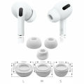 6Pcs White Silicone Eartips Cover -Replacement Ear Tips Buds -For Airpods Pro Wireless Bluetooth Headphones Cover L M S. 