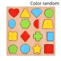 Colorful Geometric Shapes Learning Board For Montessori Kids. 