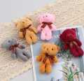 Stuffed Animal Bear Pendant Plush Teddy Bear Key-chains ,Bag Charm keyring - Silicon keychain - keychain for boys - keychain for kids - keychain for girls - keychain for bag - stationary - keychain for car - customized keychain - High quality. 