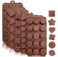 Silicon Chocolate Molds, Candy Making Silicone Molds, Mini Baking Molds, Non Stick Hard Gummy Candy, BPA Free Candy Making Mold (Pack of 1, Random Design). 