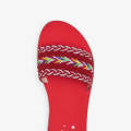 Liza Women's Embroidered Chappals For Women - RED CHAPPAL For Women - New Summers Arrival March 2025 - Shoes For Women. 