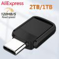 Metal U Disk 2TB Portable Pen Drive 1TB High Speed USB 3.0 Type-C Interface Waterproof 512GB 128GB Memoria Usb Flash Disk. 
