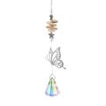 Crystal Windchimes Sun Catcher Silver Butterfly Hanging Pendant Jewelry Rainbow Chase Home Garden Window Curtain Wedding Decora. 