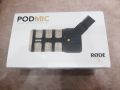 Rode PodMic Cardioid Dynamic Broadcast Microphone, Black. 