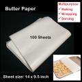 Butter Paper 100 Sheets for Baking. 