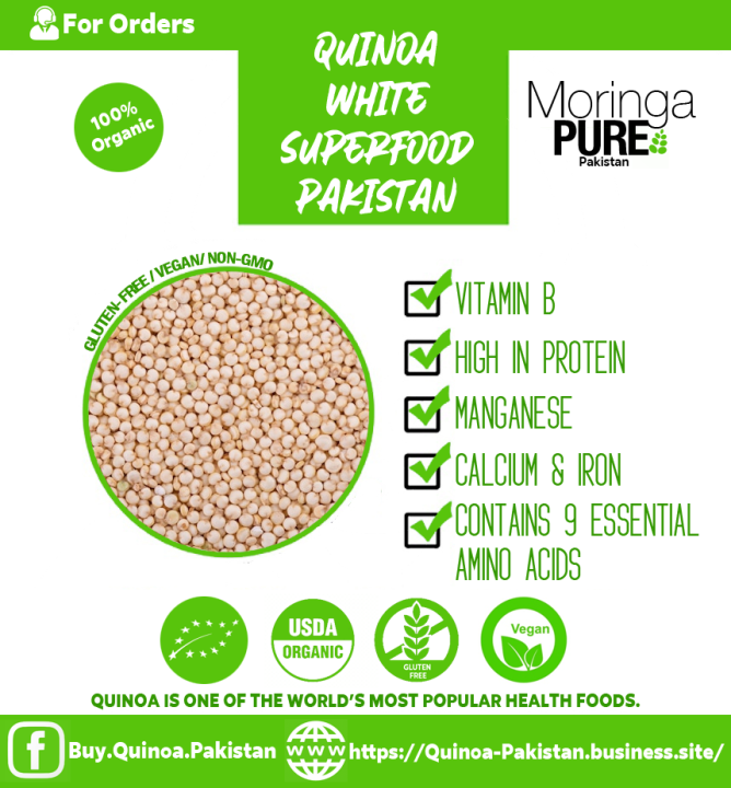 Quinoa Pakistan: Organic White Quinoa 1Kg