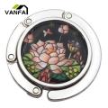 Handbag Holder Round Shape Round Folding Table Side Bag Holder. 