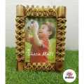 Traditional Wooden Frame Hanging Picture Frame & Bamboo Fame Table Photo Frame - 687. 