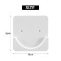 4 Pieces Adhesive Shower Curtain Rod Holder Shower Rod Retainer Wall Mount Holder, Shower Curtain Rod Not Included White. 