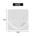 4 Pieces Adhesive Shower Curtain Rod Holder Shower Rod Retainer Wall Mount Holder, Shower Curtain Rod Not Included White. 