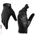 New Design Full Finger Black Weight Lifting Gloves Touchscreen Workout Fitness Gym Training Powerlifting Faux Leather Sport Gloves for Men,s & Women. 