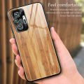 For Xiaomi Redmi Note 10 Pro / Pro Max Wood Grain Tempered Glass + TPU Shockproof Case(M02). 