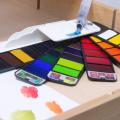 Superior 33 Colors Pigment Paints Set Premium Solid Watercolor With Water brush For Drawing Painting Art Supplies. 